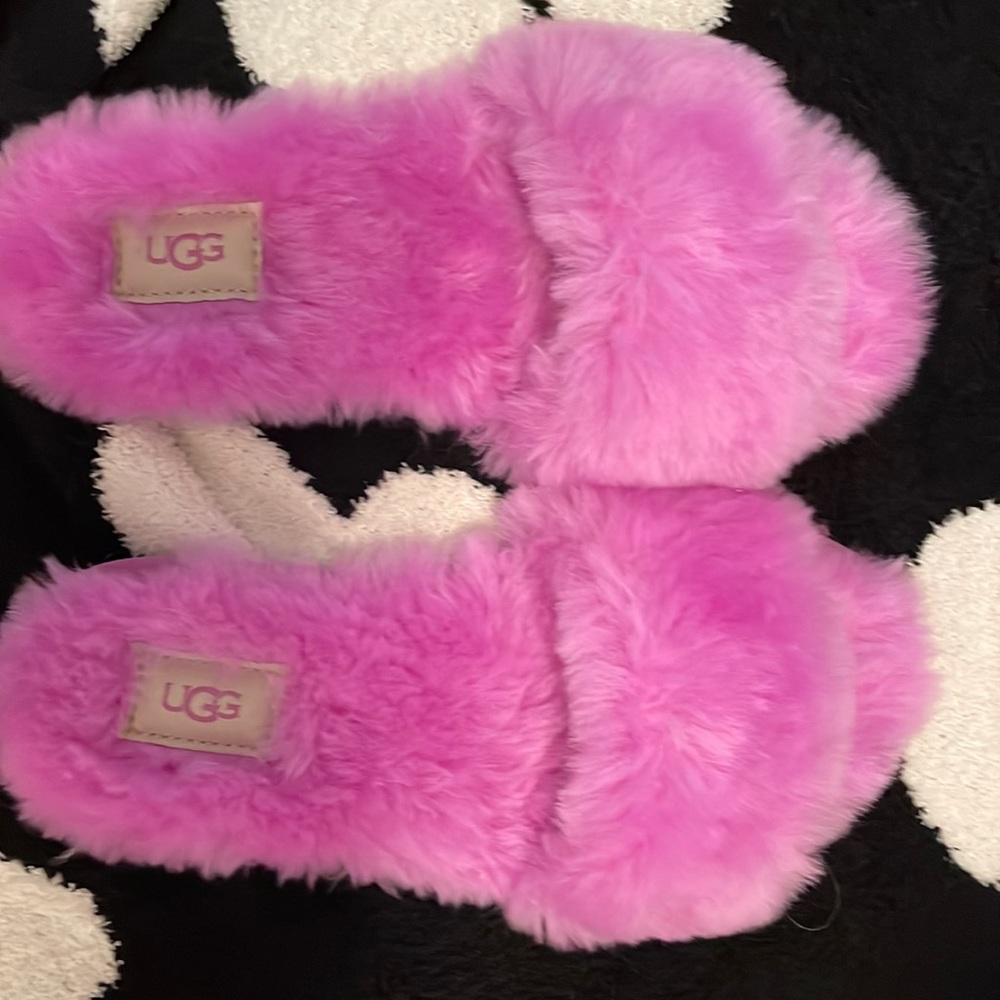 Ugg fluff slide  Pink size 8 women